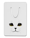 TooLoud Yellow Amber-Eyed Cute Cat Face Aluminum Paper Clip Bookmark-Bookmark-TooLoud-White-Davson Sales