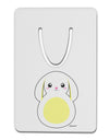 Cute Bunny with Floppy Ears - Yellow Aluminum Paper Clip Bookmark by TooLoud-Bookmark-TooLoud-White-Davson Sales