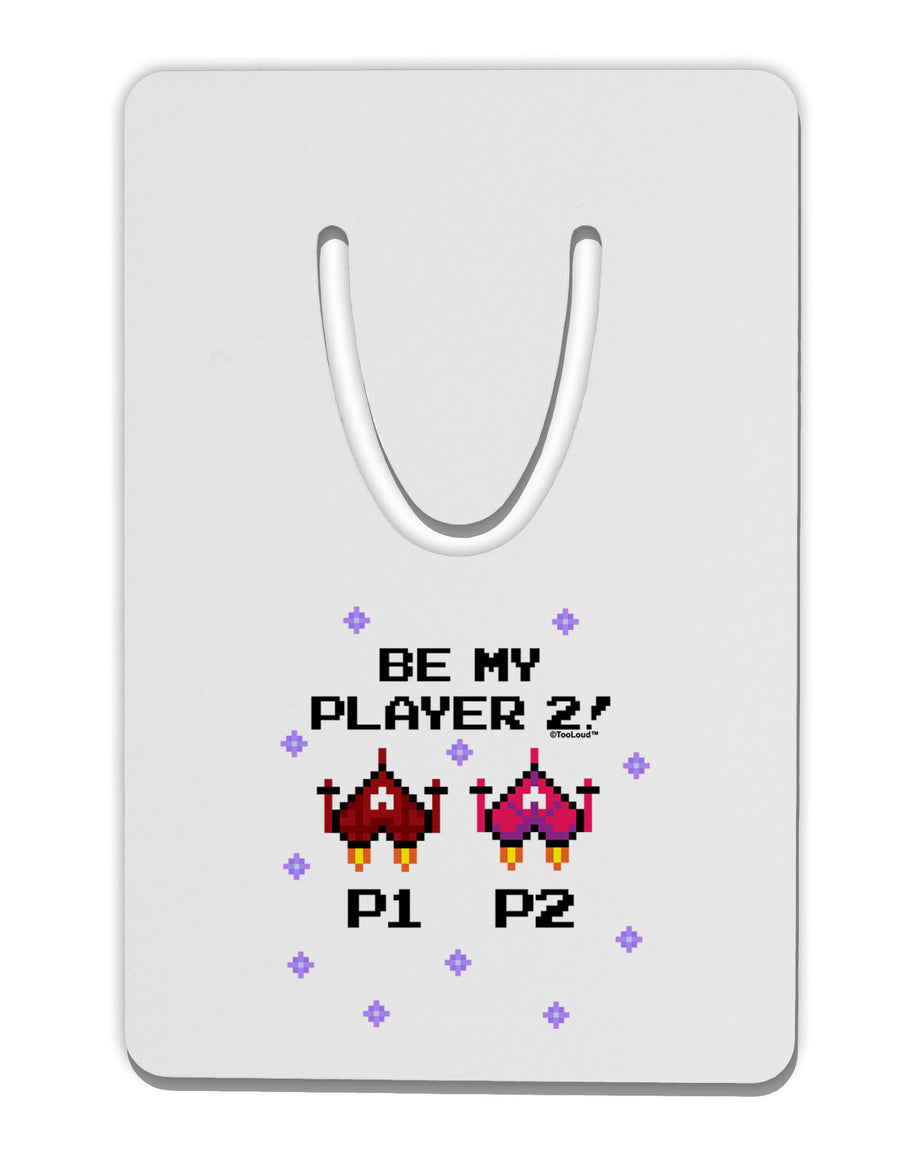 Be My Player 2 Aluminum Paper Clip Bookmark-Bookmark-TooLoud-White-Davson Sales