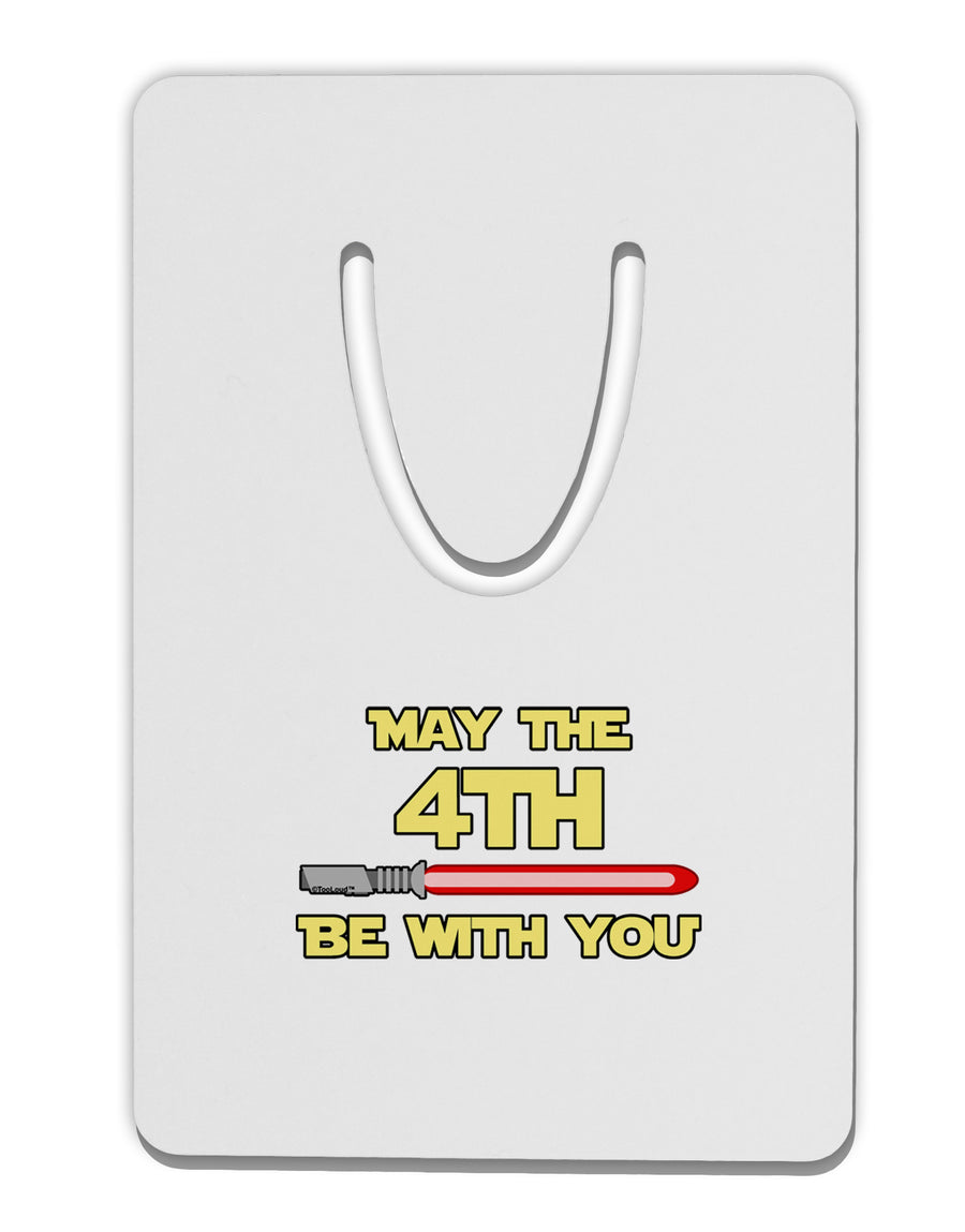 4th Be With You Beam Sword Aluminum Paper Clip Bookmark by TooLoud-Bookmark-TooLoud-White-Davson Sales