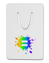 Equal Rainbow Paint Splatter Aluminum Paper Clip Bookmark by TooLoud-Bookmark-TooLoud-White-Davson Sales