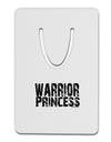 Warrior Princess Black and White Aluminum Paper Clip Bookmark-Bookmark-TooLoud-White-Davson Sales