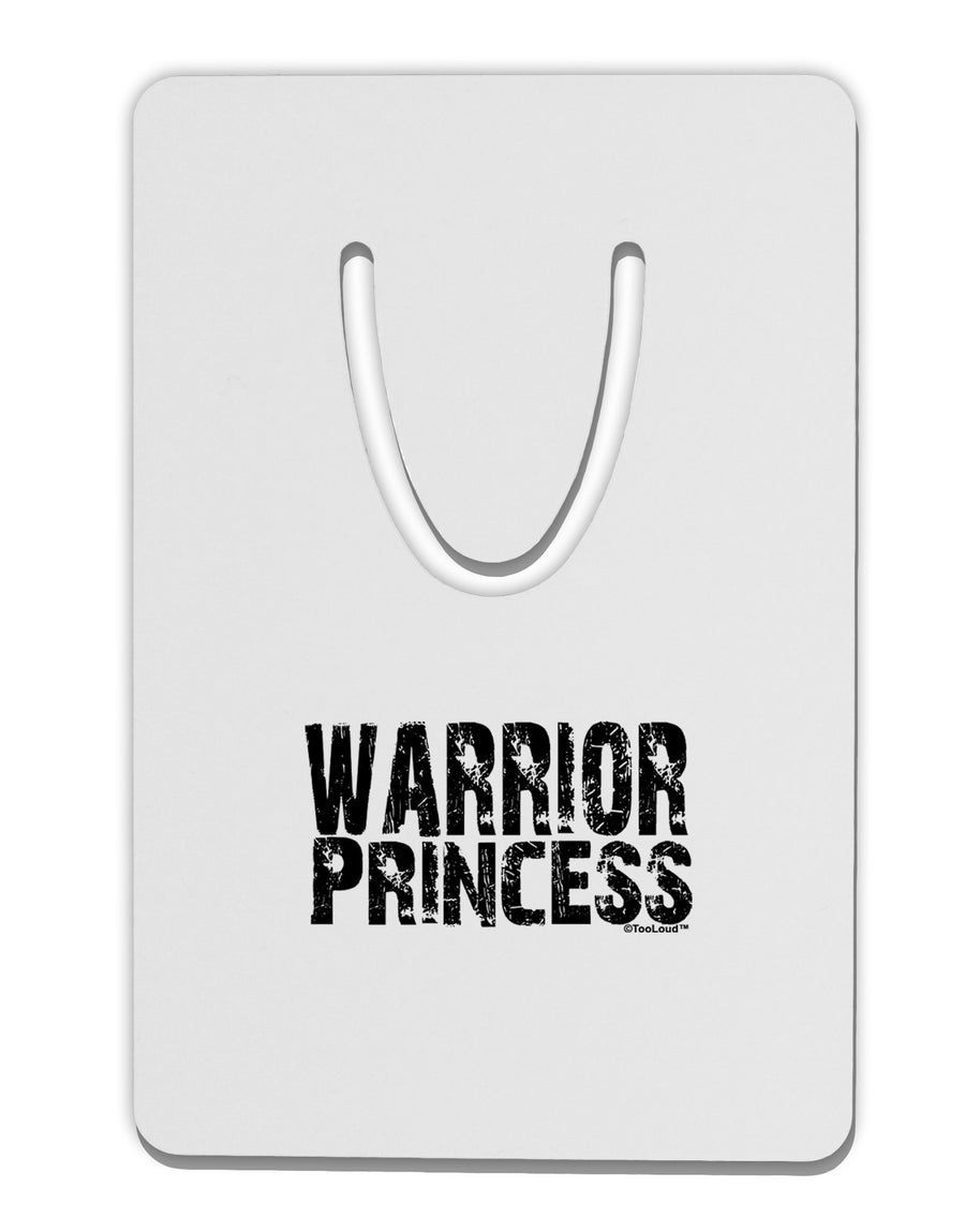 Warrior Princess Black and White Aluminum Paper Clip Bookmark-Bookmark-TooLoud-White-Davson Sales