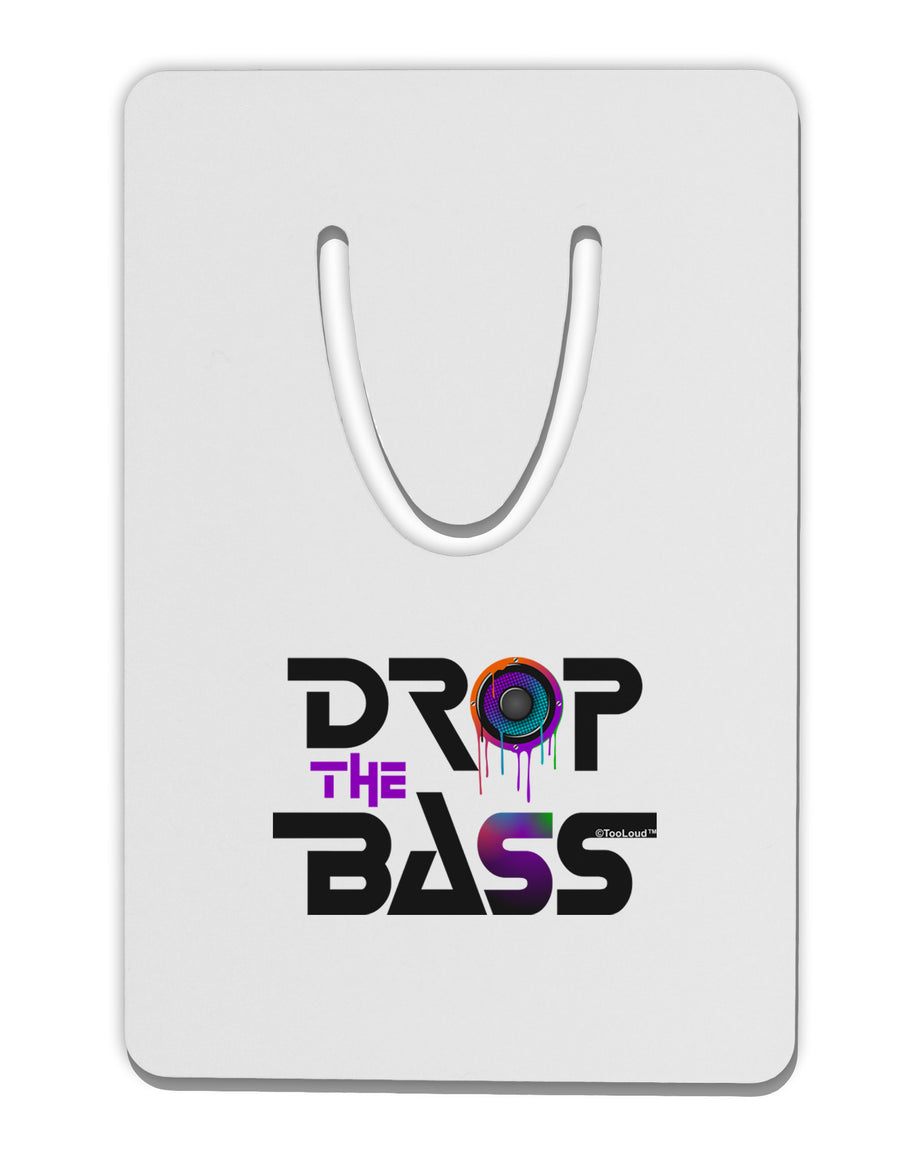 Drop The Bass - Drips Speaker Aluminum Paper Clip Bookmark-Bookmark-TooLoud-White-Davson Sales