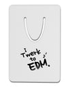 Twerk To EDM BnW Aluminum Paper Clip Bookmark-Bookmark-TooLoud-White-Davson Sales