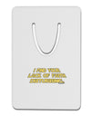 Lack of Faith Aluminum Paper Clip Bookmark-Bookmark-TooLoud-White-Davson Sales