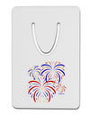 Patriotic Fireworks with Bursting Stars Aluminum Paper Clip Bookmark by TooLoud-Bookmark-TooLoud-White-Davson Sales