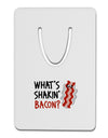 TooLoud What's Shakin' Bacon Aluminum Paper Clip Bookmark-Bookmark-TooLoud-White-Davson Sales