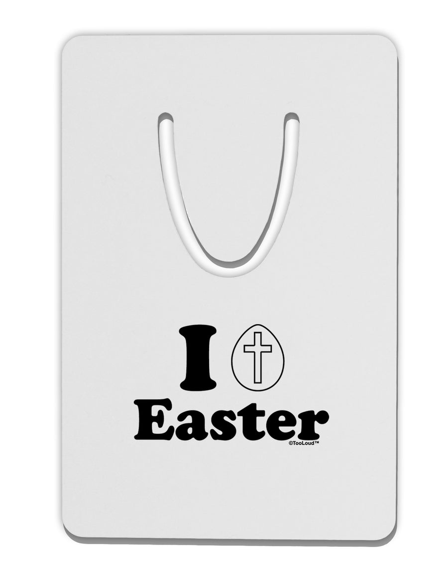 I Egg Cross Easter Design Aluminum Paper Clip Bookmark by TooLoud-Bookmark-TooLoud-White-Davson Sales