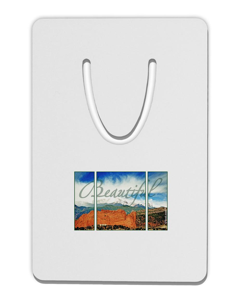 CO Beautiful View Text Aluminum Paper Clip Bookmark-Bookmark-TooLoud-White-Davson Sales