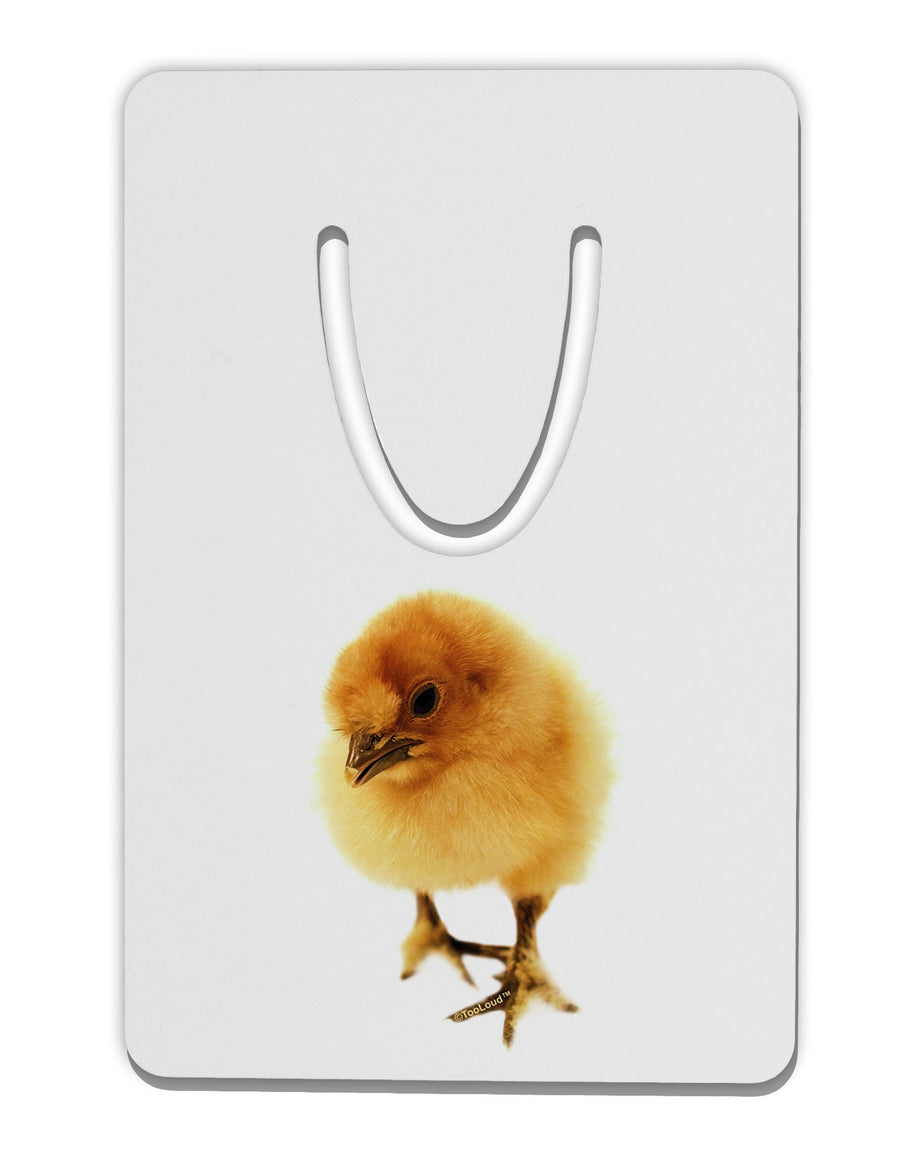 Fluffy Chick Aluminum Paper Clip Bookmark-Bookmark-TooLoud-White-Davson Sales