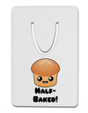 Half Baked Cute Roll Aluminum Paper Clip Bookmark-Bookmark-TooLoud-White-Davson Sales