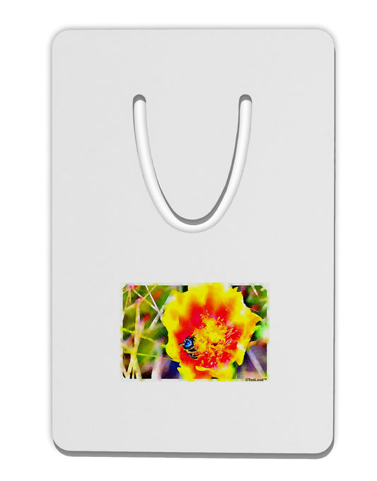 Bee Cactus Watercolor Aluminum Paper Clip Bookmark-Bookmark-TooLoud-White-Davson Sales