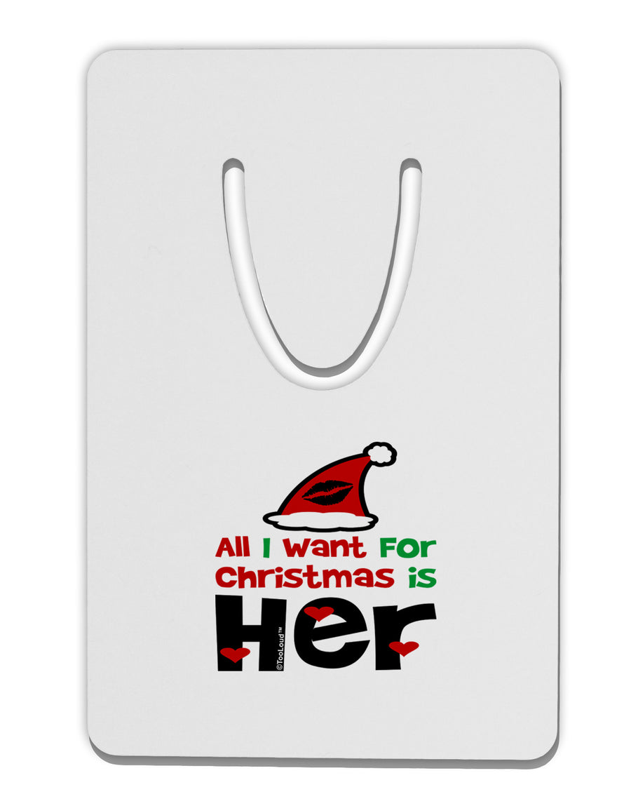 All I Want is Her Matching His & Hers Aluminum Paper Clip Bookmark-Bookmark-TooLoud-White-Davson Sales