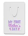 My First Mother's Day - Baby Feet - Pink Aluminum Paper Clip Bookmark by TooLoud-Bookmark-TooLoud-White-Davson Sales