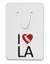 I Heart Los Angeles Aluminum Paper Clip Bookmark-Bookmark-TooLoud-White-Davson Sales