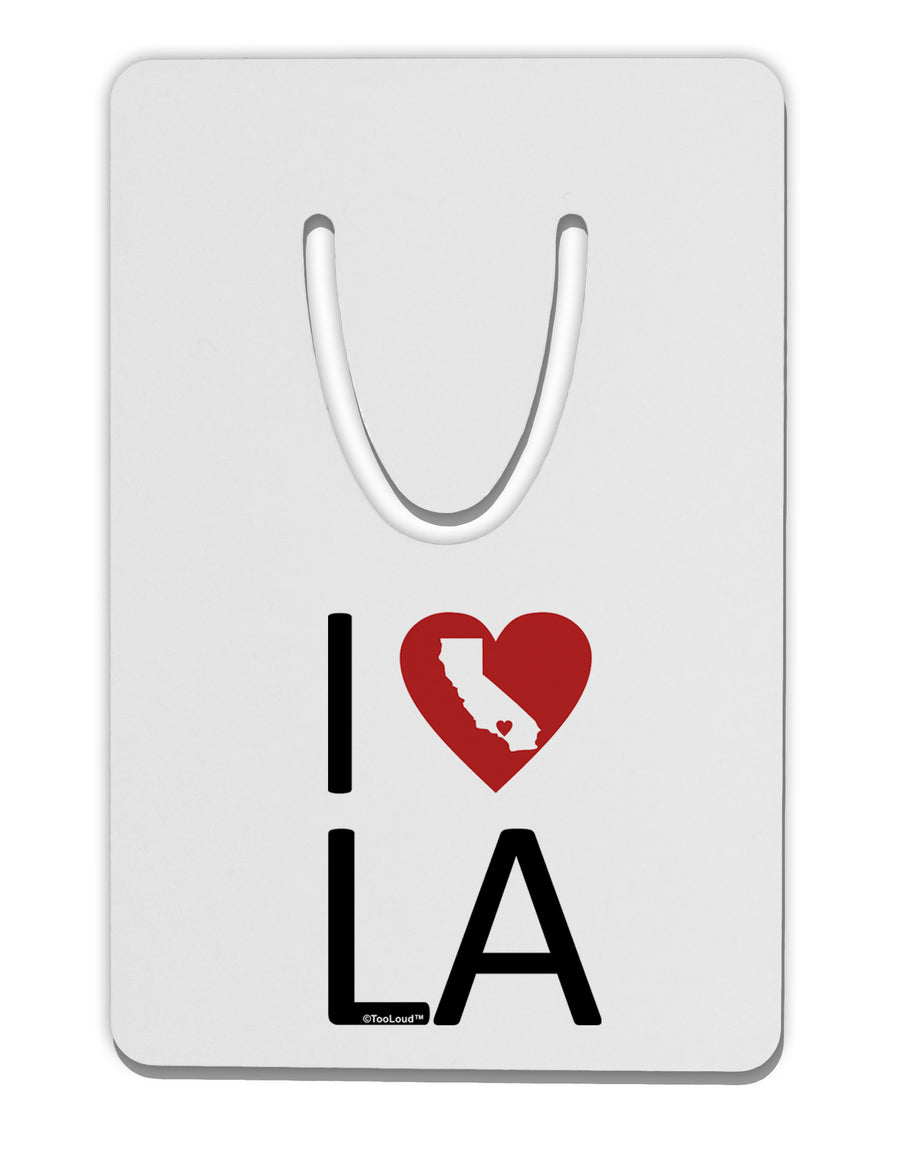 I Heart Los Angeles Aluminum Paper Clip Bookmark-Bookmark-TooLoud-White-Davson Sales