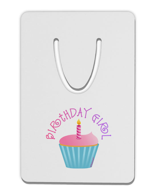 Birthday Girl - Candle Cupcake Aluminum Paper Clip Bookmark by TooLoud-Bookmark-TooLoud-White-Davson Sales