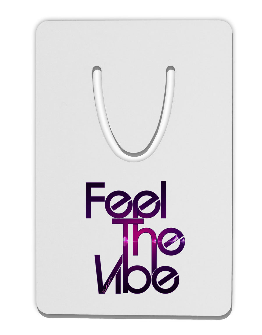 Feel The Vibe Aluminum Paper Clip Bookmark-Bookmark-TooLoud-White-Davson Sales