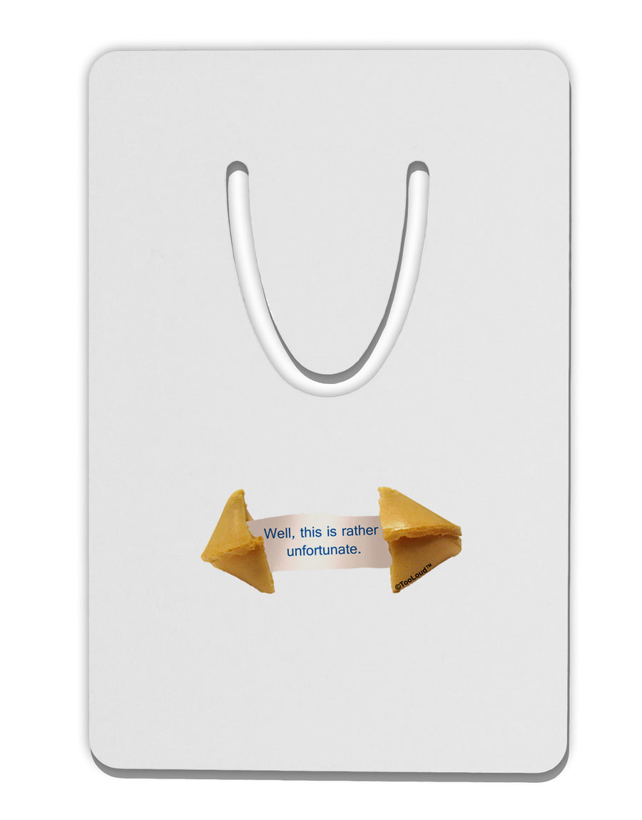 TooLoud Unfortunate Cookie Aluminum Paper Clip Bookmark-Bookmark-TooLoud-White-Davson Sales