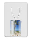 Miami Beach View Mirage Aluminum Paper Clip Bookmark-Bookmark-TooLoud-White-Davson Sales