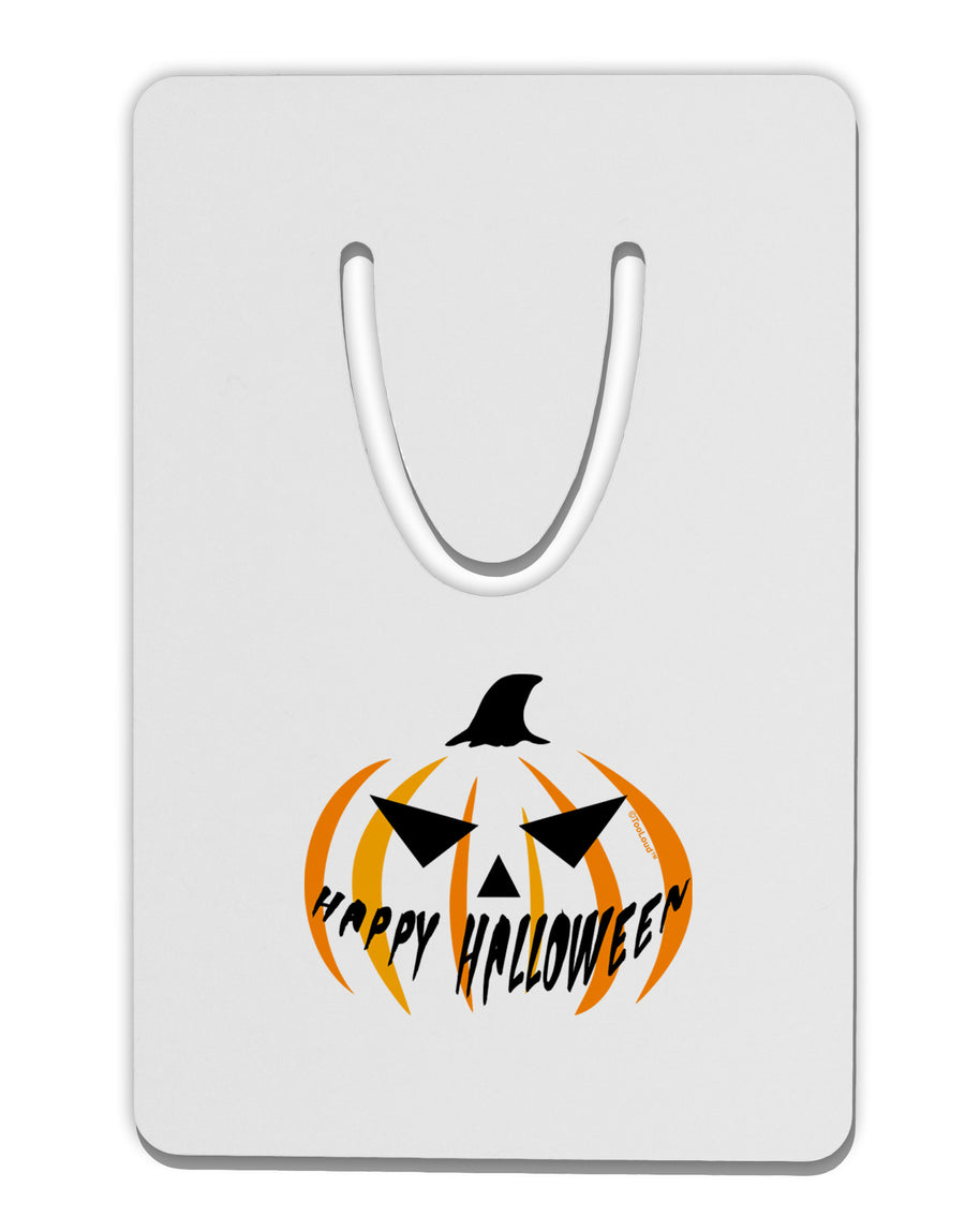 Happy Halloween Jack Aluminum Paper Clip Bookmark-Bookmark-TooLoud-White-Davson Sales