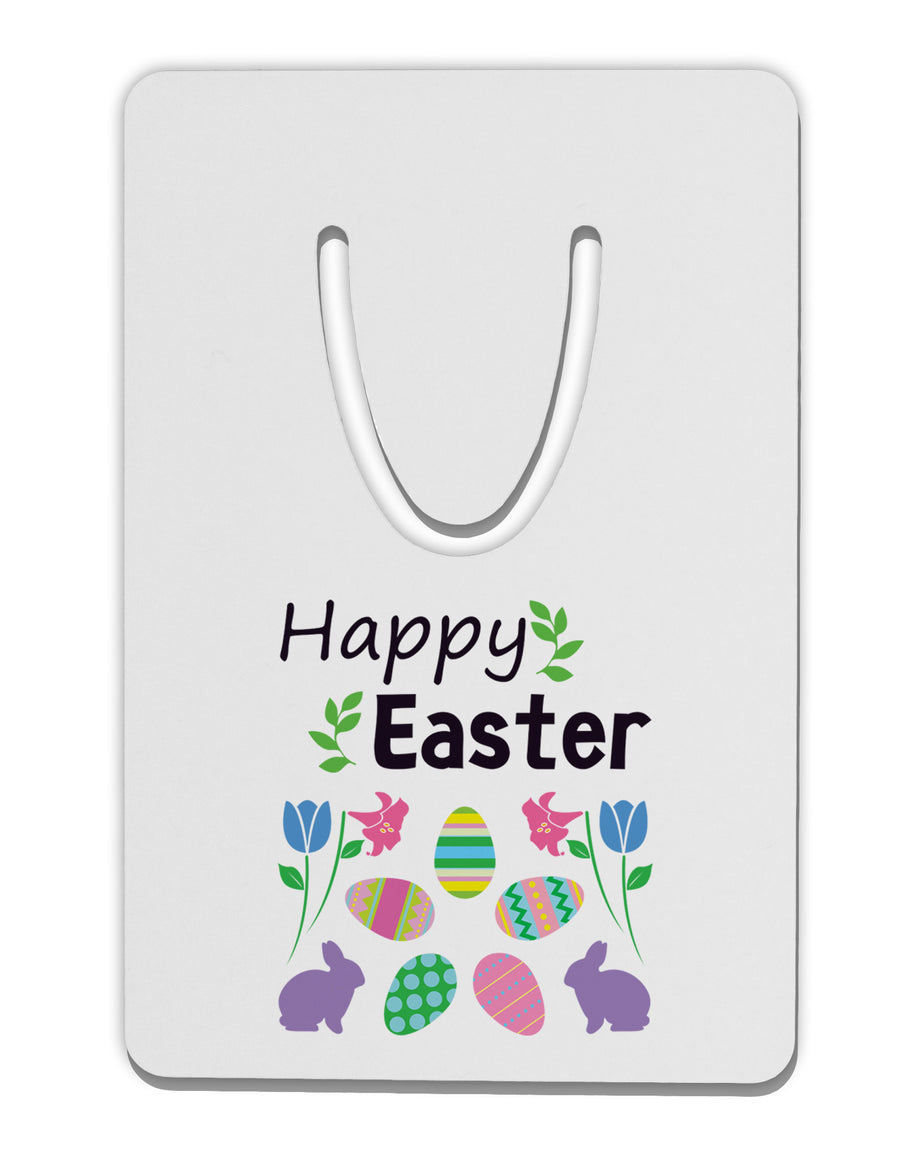 Happy Easter Design Aluminum Paper Clip Bookmark-Bookmark-TooLoud-White-Davson Sales