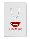 Like to Bite Aluminum Paper Clip Bookmark-Bookmark-TooLoud-White-Davson Sales