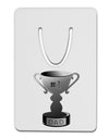 Number One Dad Trophy - Grayscale Aluminum Paper Clip Bookmark-Bookmark-TooLoud-White-Davson Sales