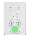 Cute Bunny with Floppy Ears - Green Aluminum Paper Clip Bookmark by TooLoud-Bookmark-TooLoud-White-Davson Sales