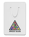 Sweet Rack - Pool Aluminum Paper Clip Bookmark-Bookmark-TooLoud-White-Davson Sales