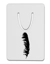 Black Feather Aluminum Paper Clip Bookmark-Bookmark-TooLoud-White-Davson Sales
