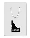 Idaho - United States Shape Aluminum Paper Clip Bookmark-Bookmark-TooLoud-White-Davson Sales