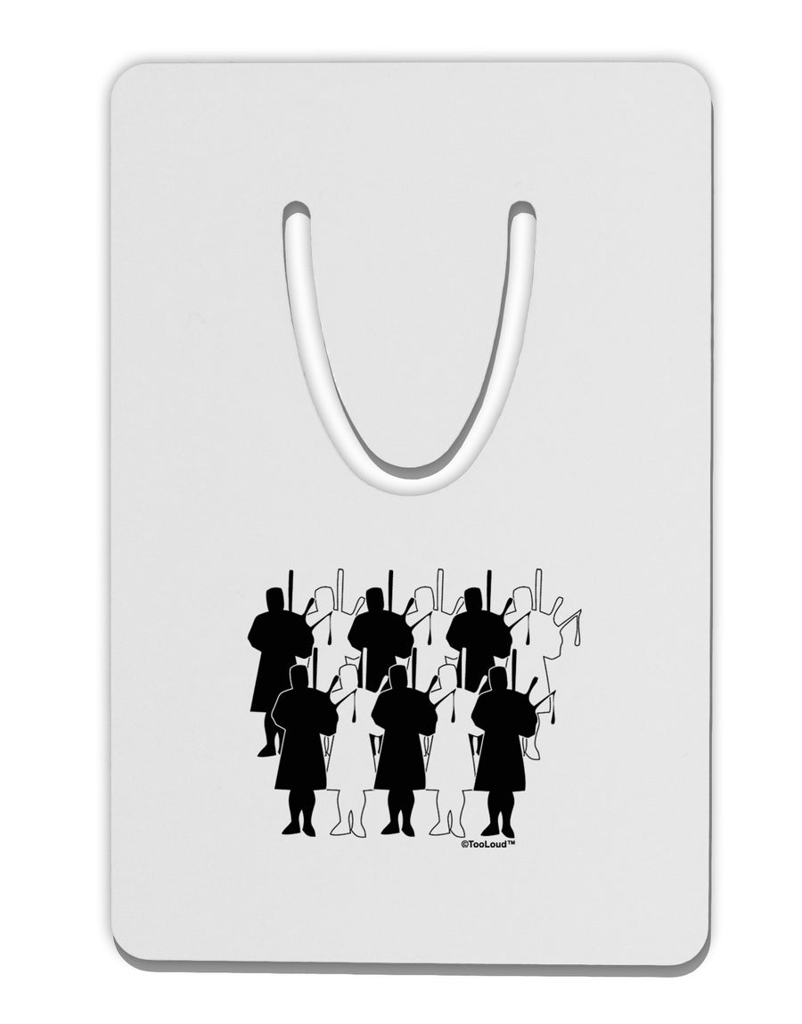 Eleven Pipers Piping Aluminum Paper Clip Bookmark-Bookmark-TooLoud-White-Davson Sales