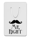 - Mr Right Aluminum Paper Clip Bookmark-Bookmark-TooLoud-White-Davson Sales