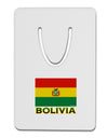 Bolivia Flag Aluminum Paper Clip Bookmark-Bookmark-TooLoud-White-Davson Sales