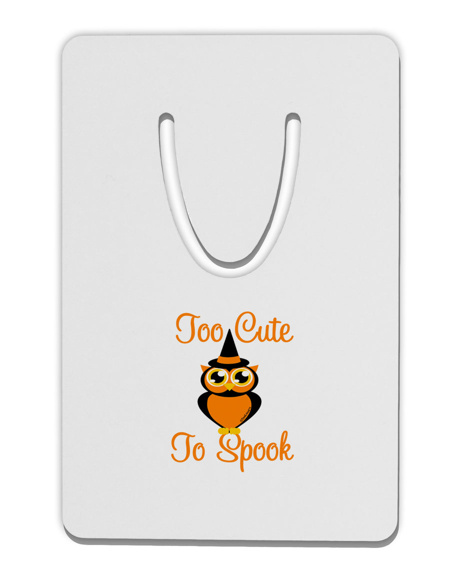 Owl Too Cute Orange Aluminum Paper Clip Bookmark-Bookmark-TooLoud-White-Davson Sales