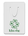 Kiss Me Clover Aluminum Paper Clip Bookmark-Bookmark-TooLoud-White-Davson Sales