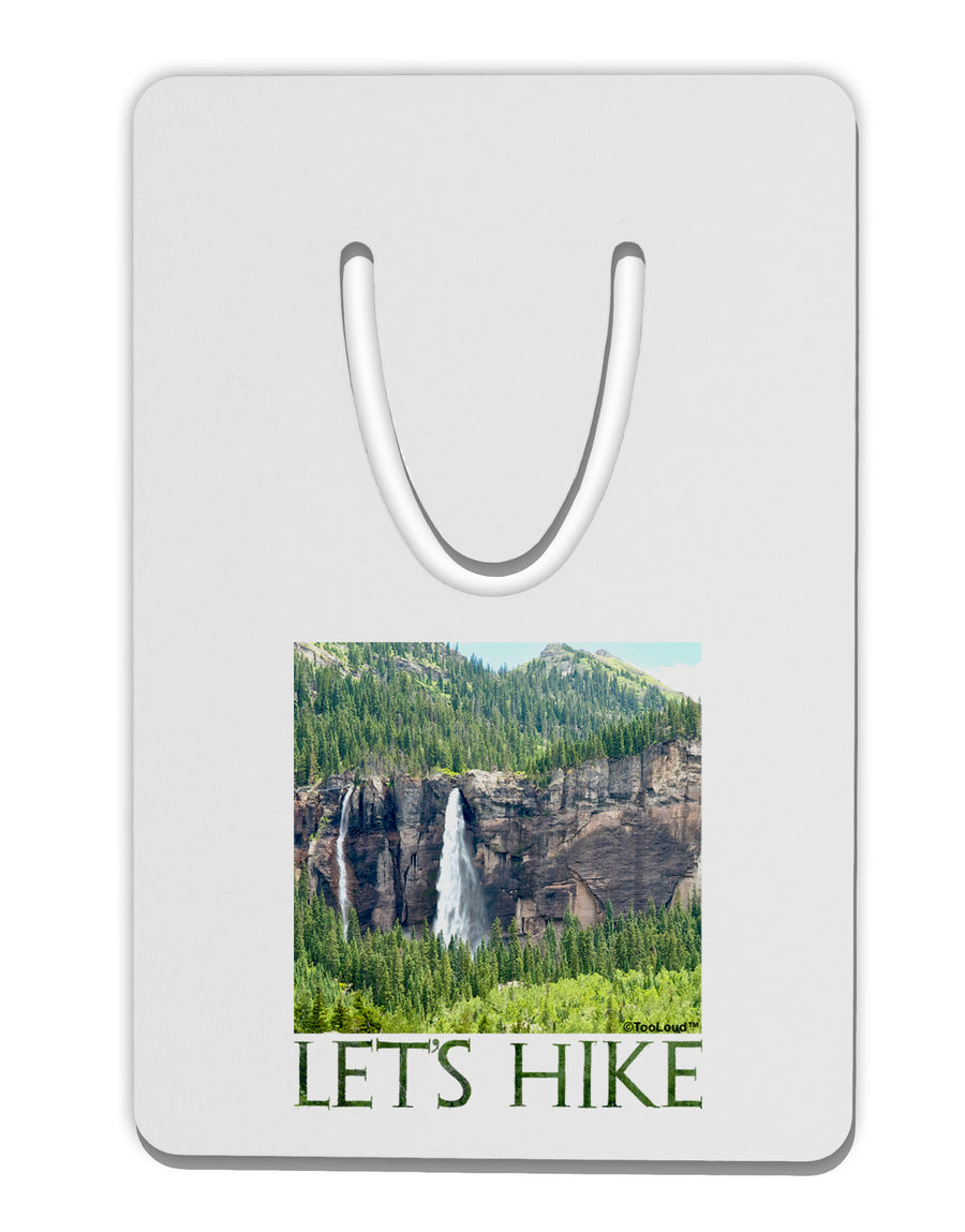 Beautiful Cliffs - Lets Hike Aluminum Paper Clip Bookmark by TooLoud-Bookmark-TooLoud-White-Davson Sales
