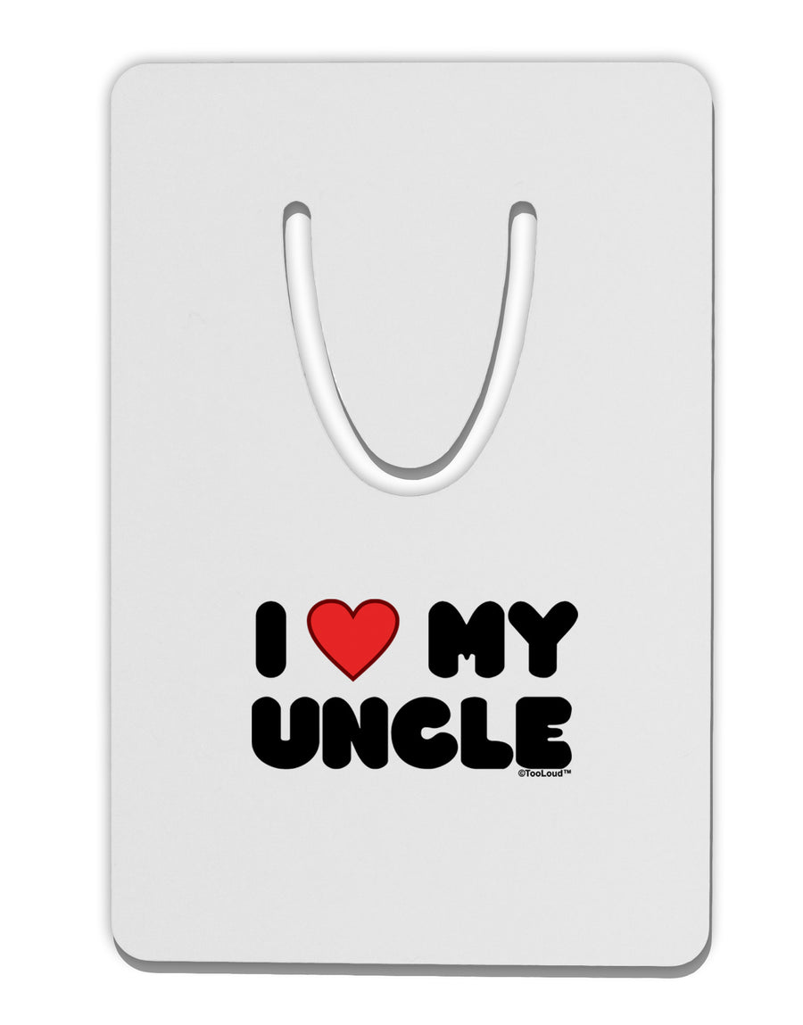 I Heart My Uncle Aluminum Paper Clip Bookmark by TooLoud-Bookmark-TooLoud-White-Davson Sales