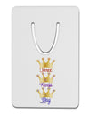 Three Kings Day - C M B Crowns Aluminum Paper Clip Bookmark by TooLoud-Bookmark-TooLoud-White-Davson Sales