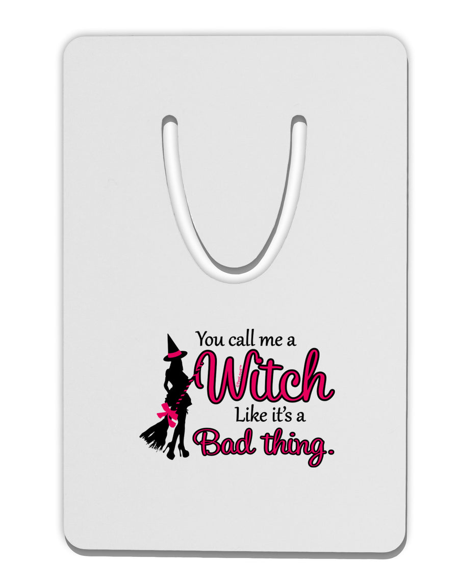 Witch - Bad Thing Aluminum Paper Clip Bookmark-Bookmark-TooLoud-White-Davson Sales