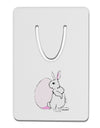 Easter Bunny and Egg Design Aluminum Paper Clip Bookmark by TooLoud-Bookmark-TooLoud-White-Davson Sales