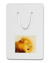 Lion Watercolor 3 Aluminum Paper Clip Bookmark-Bookmark-TooLoud-White-Davson Sales