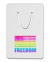 American Pride - Rainbow Flag - Freedom Aluminum Paper Clip Bookmark-Bookmark-TooLoud-White-Davson Sales