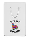 Let's Get Smashed Pinata Aluminum Paper Clip Bookmark-Bookmark-TooLoud-White-Davson Sales