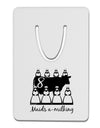 Eight Maids A Milking Text Aluminum Paper Clip Bookmark-Bookmark-TooLoud-White-Davson Sales