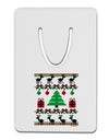 Tree with Gifts Ugly Christmas Sweater Aluminum Paper Clip Bookmark-Bookmark-TooLoud-White-Davson Sales