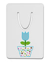 Easter Tulip Design - Blue Aluminum Paper Clip Bookmark by TooLoud-Bookmark-TooLoud-White-Davson Sales