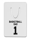 Basketball Dad Jersey Aluminum Paper Clip Bookmark by TooLoud-Bookmark-TooLoud-White-Davson Sales